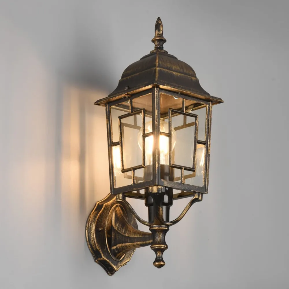 Trio Lighting Væglamper > Udendørs væglampe Volturno, topfatning, rustfarvet antik