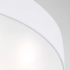 ORION Loftlamper > Ufo loftlampe med linnedskærm, hvid