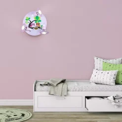 Elobra Loftlamper > Ugle loftlampe til børneværelset, rosa