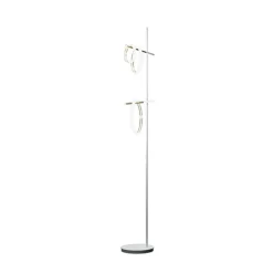 Marchetti Gulvlamper|Gulvlamper > Ulaop LED-gulvlampe, tre ringe, hvid