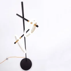 Marchetti Gulvlamper > Ulaop LED-gulvlampe, tre ringe, sort