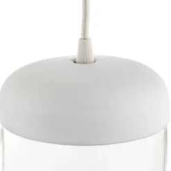 UMAGE Pendellamper > Acorn hængelampe, hvid/stål, 2 lyskilder
