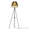 UMAGE Gulvlamper > Aluvia mini gulvlampe messing trefod sort