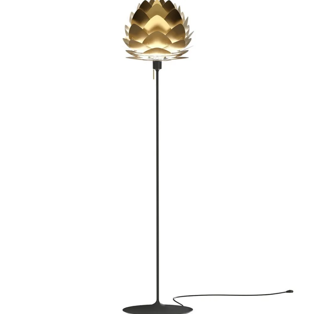 UMAGE Gulvlamper|Gulvlamper > Aluvia mini gulvlampe messing/sort