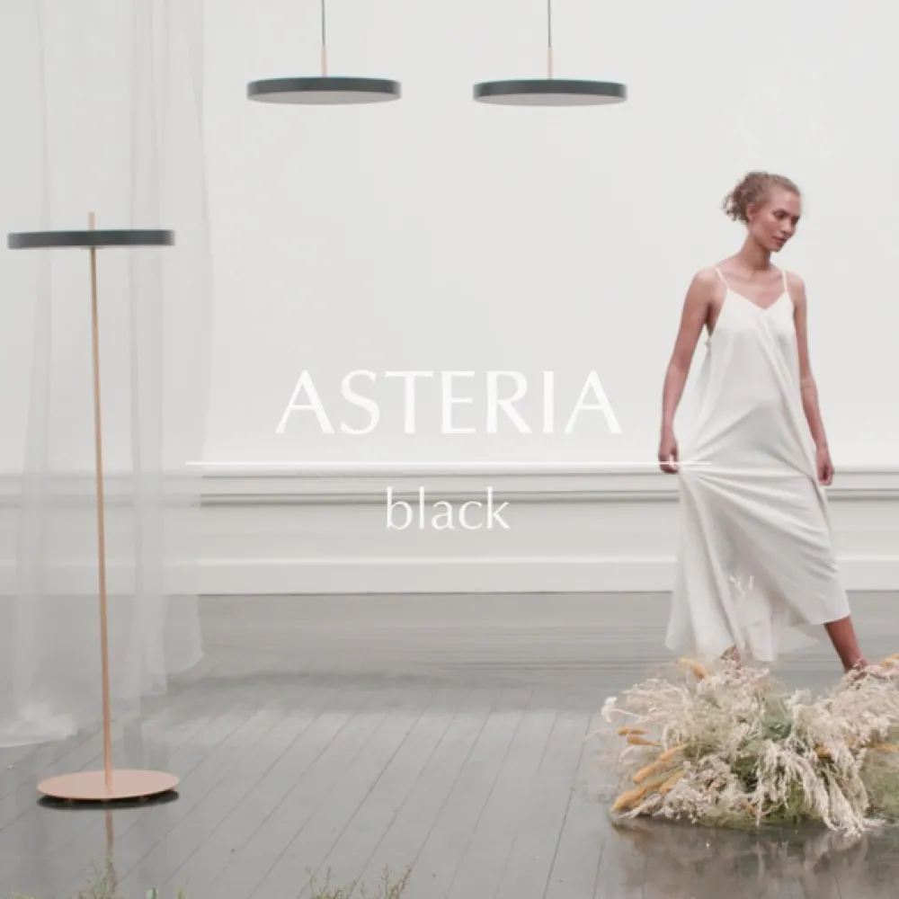 UMAGE Gulvlamper|Gulvlamper > Asteria Floor LED-gulvlampe, sort