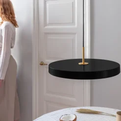 Pendellamper ^ UMAGE Asteria medium hængelampe, messing, sort