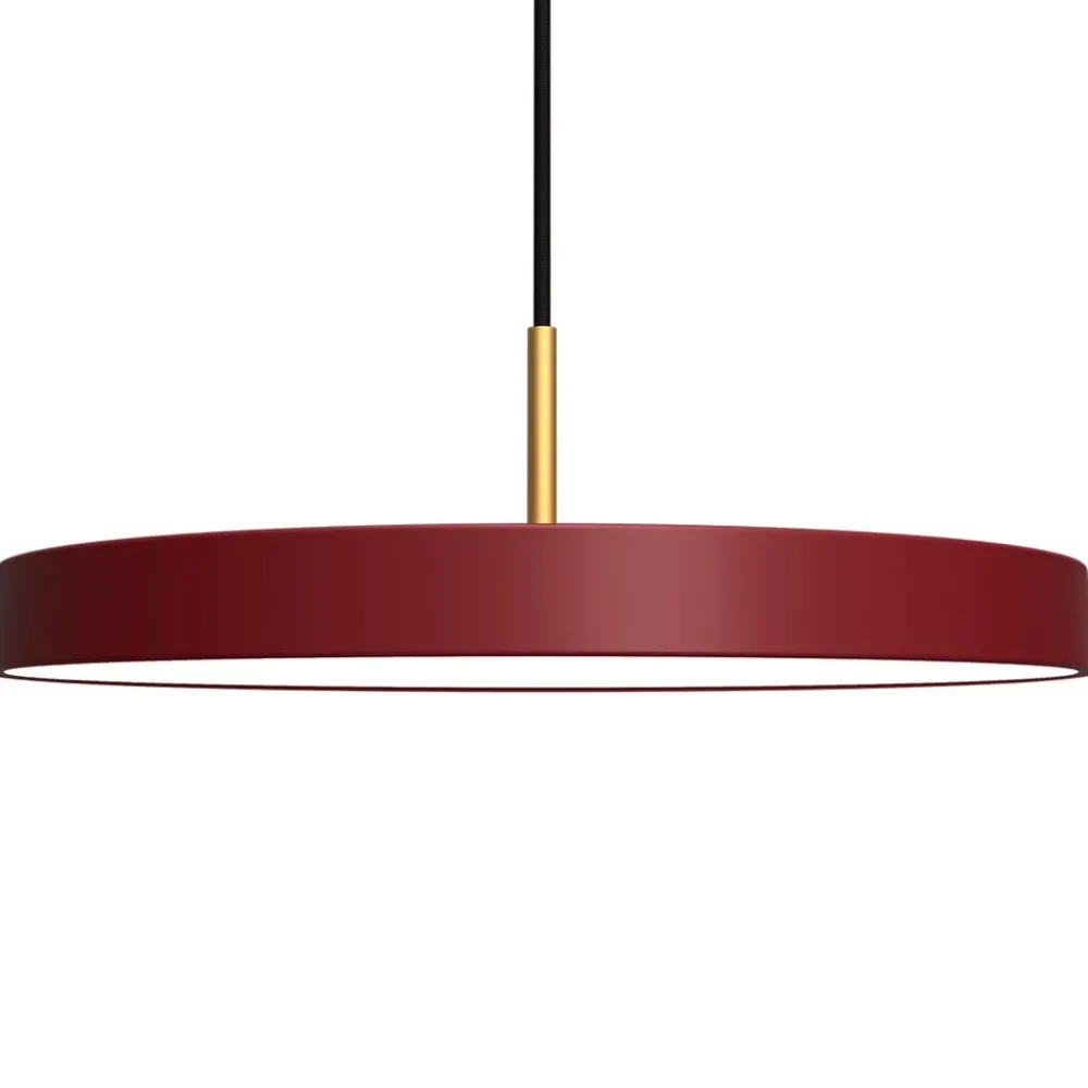 Pendellamper ^ UMAGE Asteria medium LED-hængelampe, messing, rød
