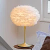 UMAGE Bordlamper > Eos medium bordlampe, hvid/messing