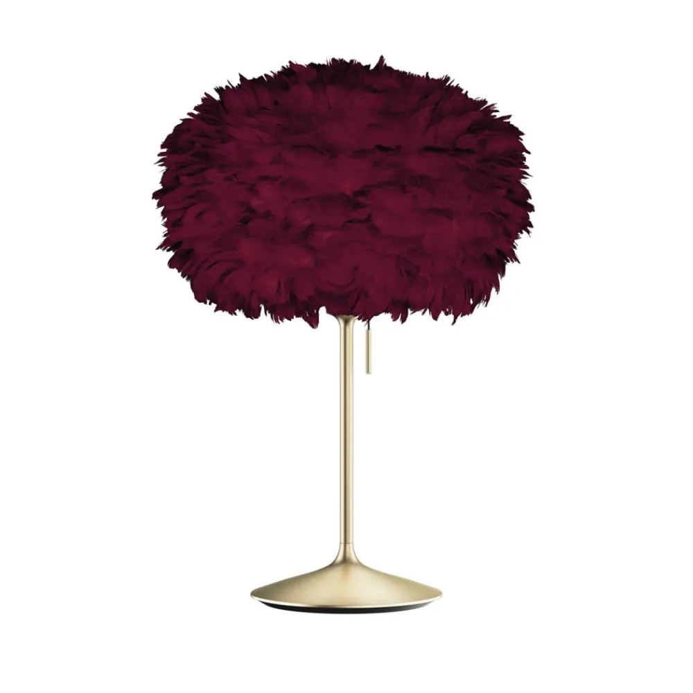 UMAGE Bordlamper > Eos medium bordlampe rød/børstet messing