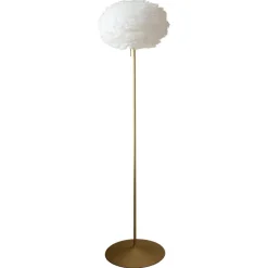 UMAGE Gulvlamper|Gulvlamper > Eos medium gulvlampe, messing/hvid
