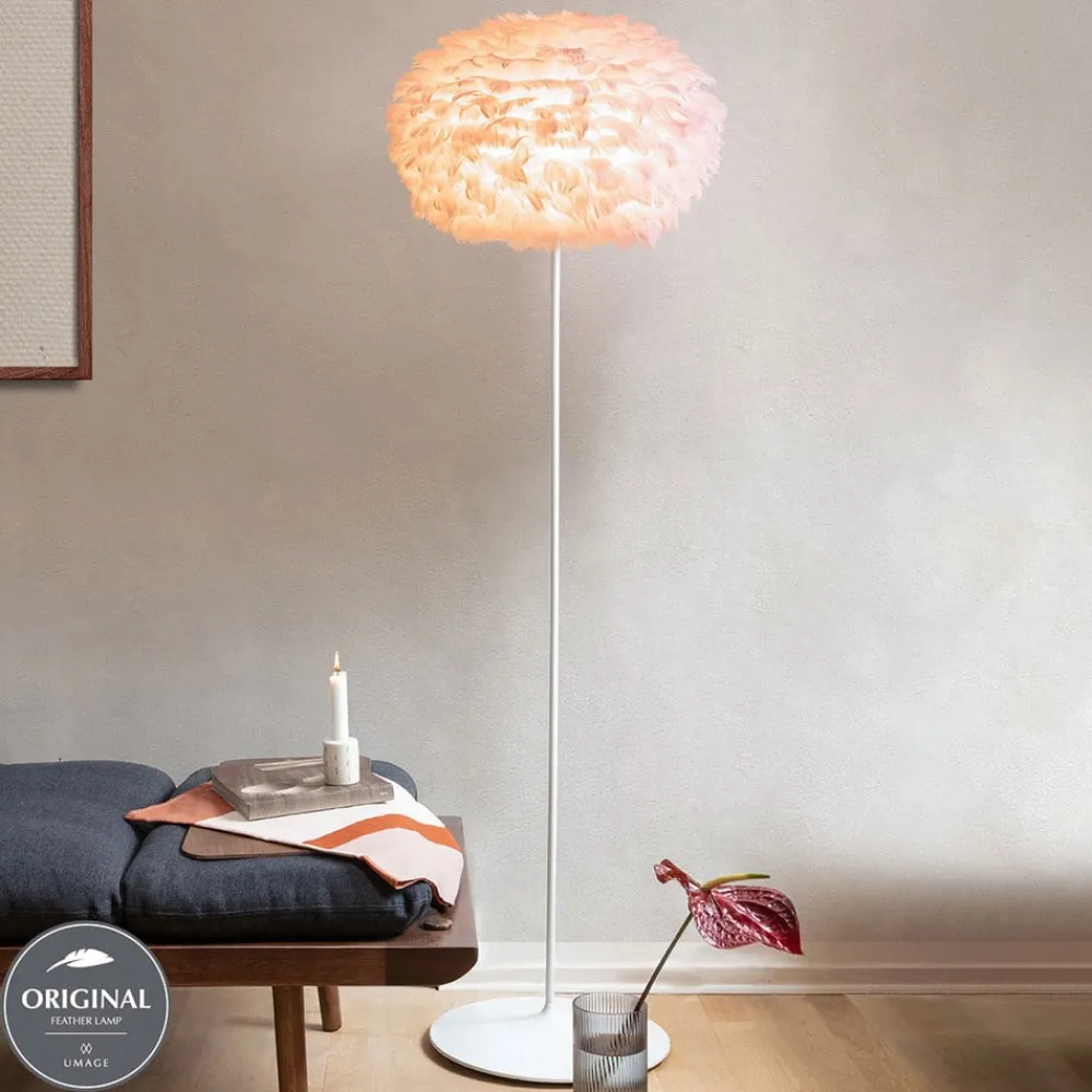 UMAGE Gulvlamper > Eos medium gulvlampe rosa hvidt stel