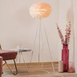 Gulvlamper ^ UMAGE Eos Medium gulvlampe rosa, hvid trefod