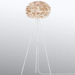 UMAGE Gulvlamper > Eos medium gulvlampe, tre ben, lysebrun