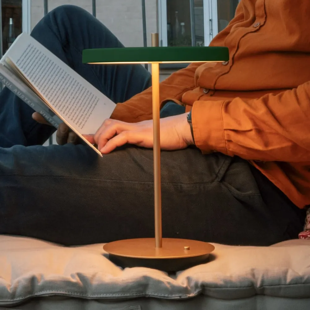 Bordlamper ^ UMAGE LED-bordlampe Asteria Move skovgrøn/messing 31cm