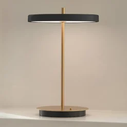 UMAGE Bordlamper > LED-bordlampe Asteria Move sort/messing 31 cm