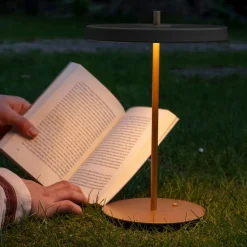 UMAGE Bordlamper > LED-bordlampe med batteri Asteria Move antracit/messing 31 cm
