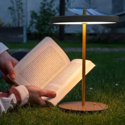 UMAGE Bordlamper > LED-bordlampe med batteri Asteria Move antracit/messing 31 cm