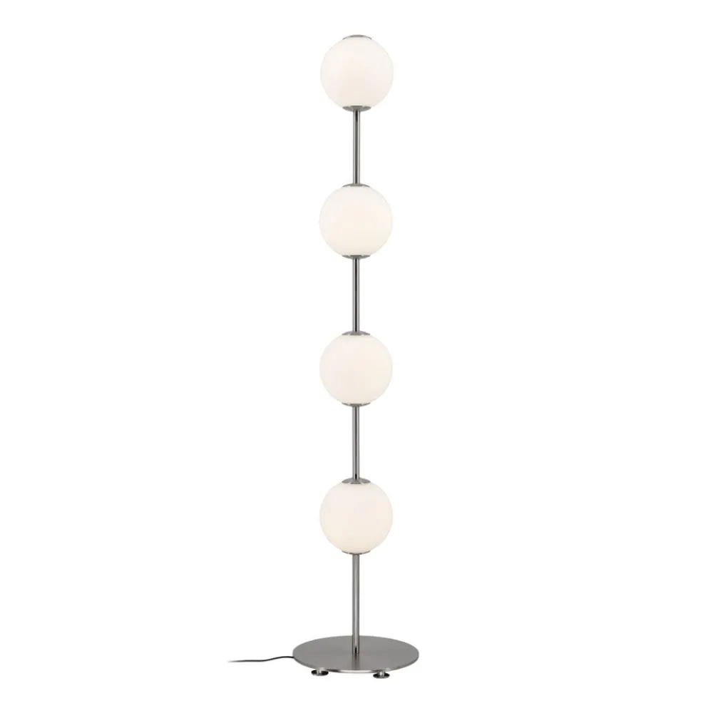 UMAGE Gulvlamper|Gulvlamper > LED-gulvlampe Audrey, stålfarvet, højde 128 cm, 4 lyskilder