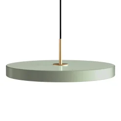 UMAGE Pendellamper > LED-hængelampe Asteria Medium lysegrøn/messing Ø 43 cm