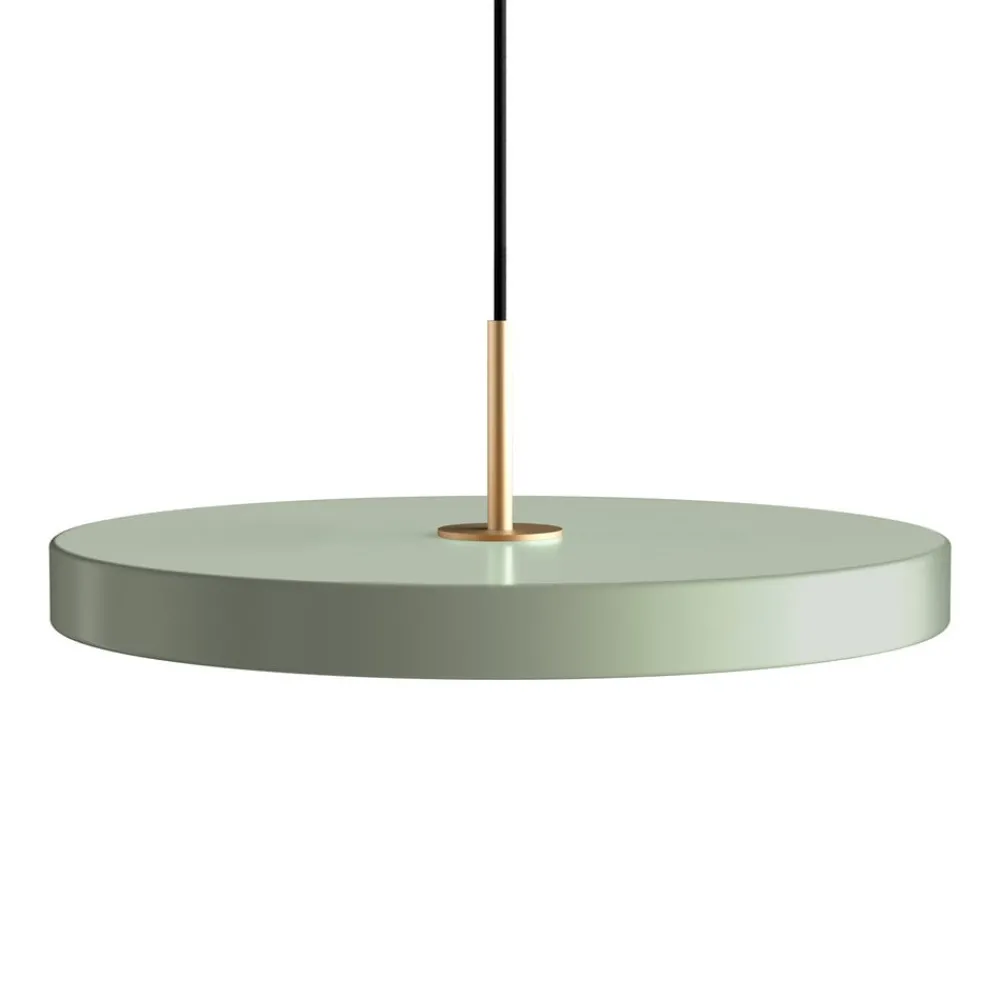 UMAGE Pendellamper > LED-hængelampe Asteria Medium lysegrøn/messing Ø 43 cm