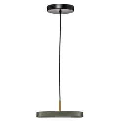 Pendellamper ^ UMAGE LED-hængelampe Asteria Mini, lysegrøn/messing, Ø 31 cm