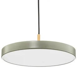 Pendellamper ^ UMAGE LED-hængelampe Asteria Mini, lysegrøn/messing, Ø 31 cm