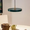 UMAGE Pendellamper > LED-hængelampe Asteria Mini mørkegrøn/messing Ø 31 cm