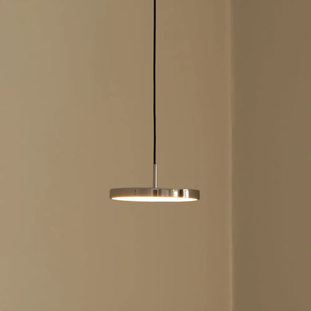 UMAGE Pendellamper > LED-hængelampe Asteria Micro, poleret stål, Ø 15 cm