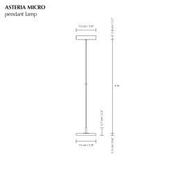 UMAGE Pendellamper > LED-hængelampe Asteria Micro, poleret stål, Ø 15 cm