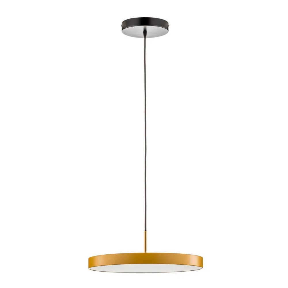 Pendellamper ^ UMAGE LED-hængelampe Asteria Medium, gul/messing, Ø 43 cm