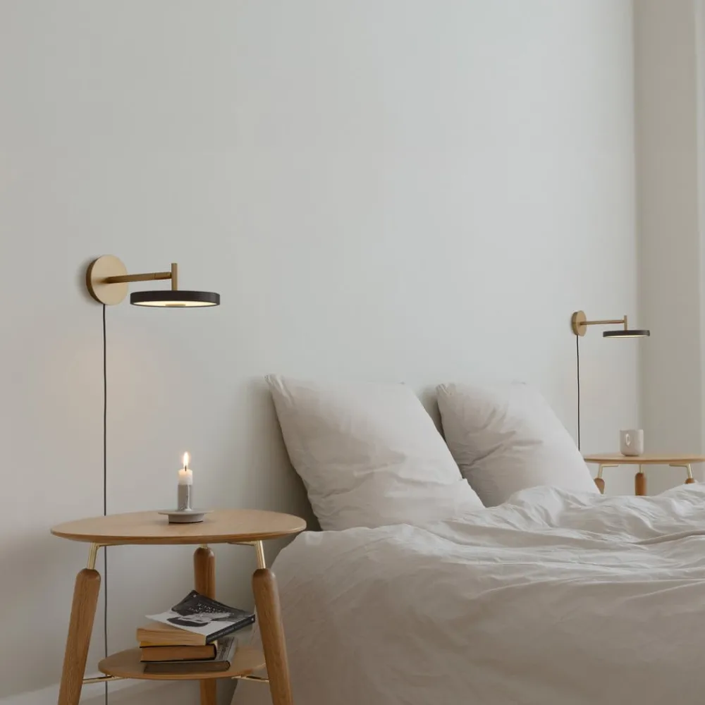 UMAGE Væglamper|Væglamper > LED-væglampe Asteria Short, sort, 25 cm, stik