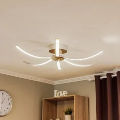 Domiluce Loftlamper|Loftlamper > Umbra LED-loftlampe, 6 lyskilder, 91 cm, krom