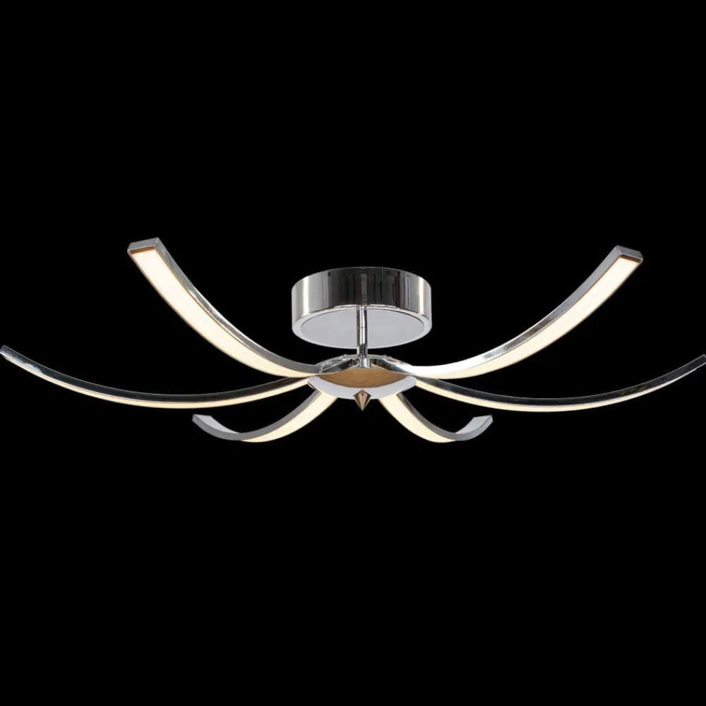 Domiluce Loftlamper|Loftlamper > Umbra LED-loftlampe, 6 lyskilder, 91 cm, krom