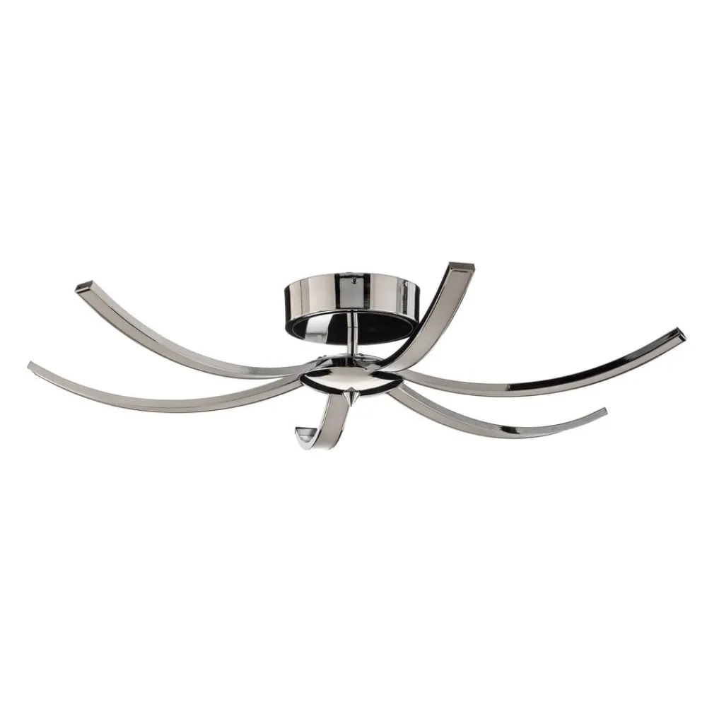 Domiluce Loftlamper|Loftlamper > Umbra LED-loftlampe, 6 lyskilder, 91 cm, krom