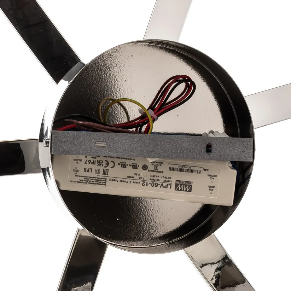 Domiluce Loftlamper|Loftlamper > Umbra LED-loftlampe, 6 lyskilder, 91 cm, krom