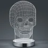 Reality Leuchten Dekorationsbelysning|Bordlamper > Variabel lysfarve - LED-bordlampe Skull