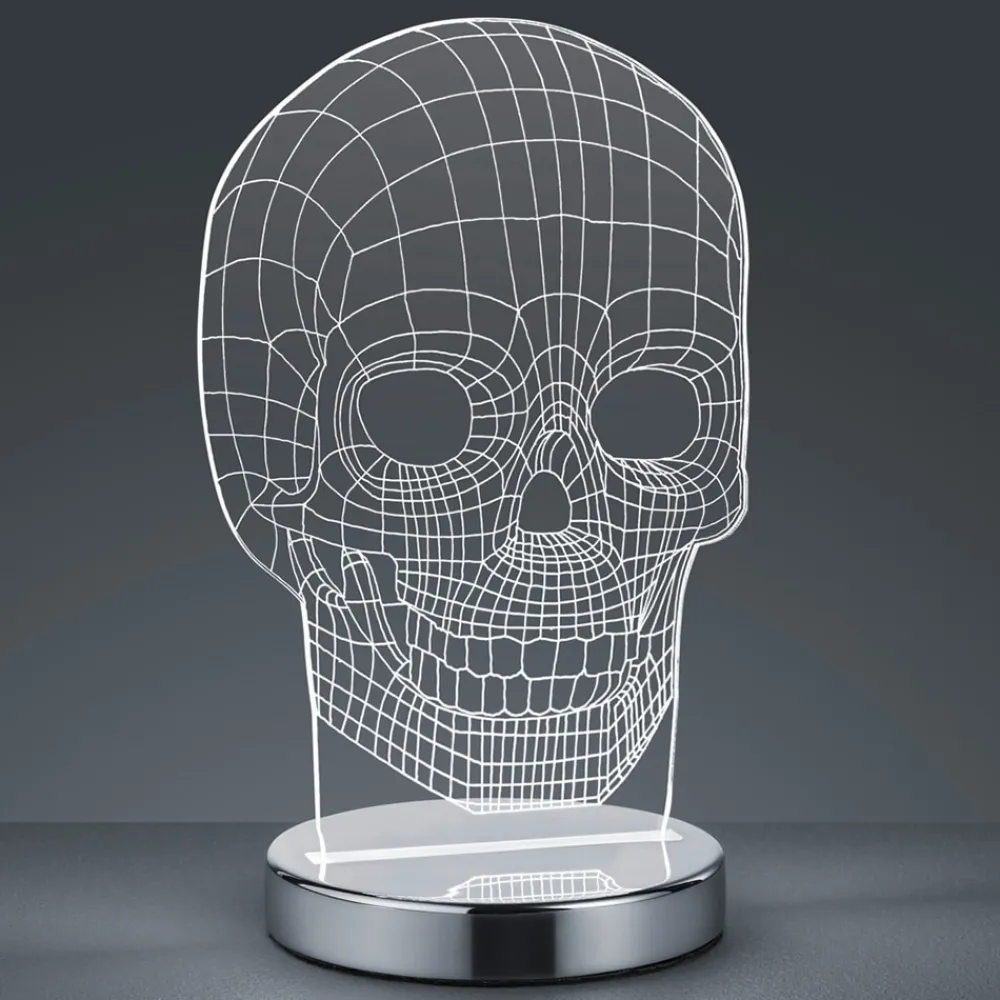 Reality Leuchten Dekorationsbelysning|Bordlamper > Variabel lysfarve - LED-bordlampe Skull