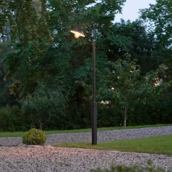 Konstsmide Lygtepæle > Vega lygtepæl, sort, 1 lyskilde, 240 cm