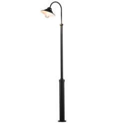 Konstsmide Lygtepæle > Vega lygtepæl, sort, 1 lyskilde, 240 cm