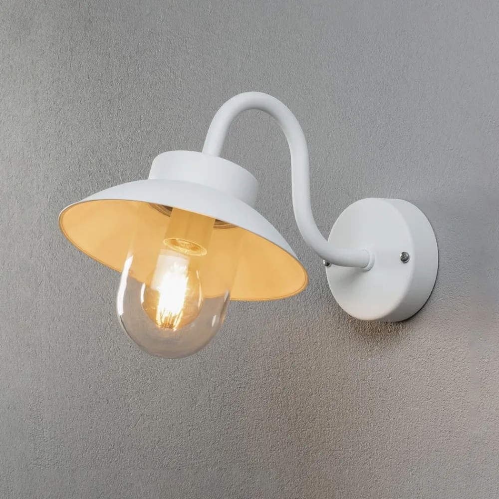 Konstsmide Væglamper > Vega Mini udendørs væglampe, bredde 22 cm, hvid