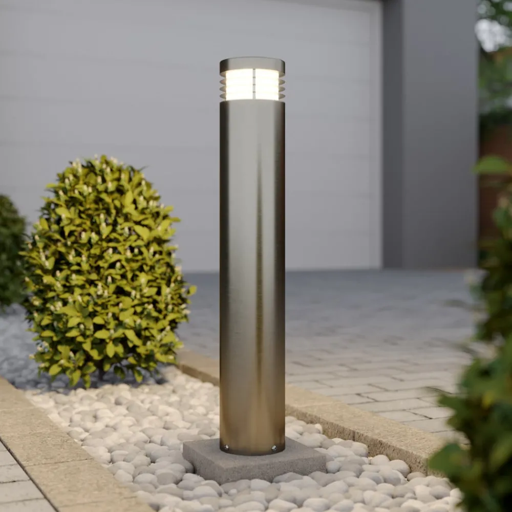 Gadebelysning ^ Arcchio Vejlampe Caramia, stål, saltvandsresistent