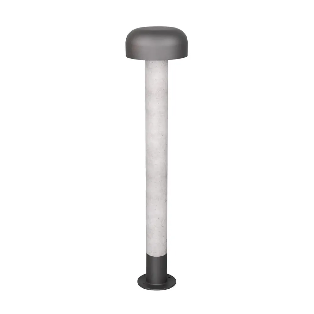 Trio Lighting Gadebelysning > Vejlampe Fraser, grå/betonlook, aluminium, IP54, højde 84,5 cm