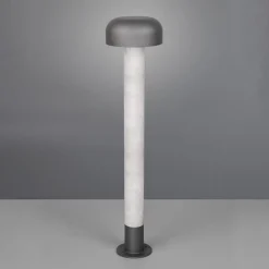 Trio Lighting Gadebelysning > Vejlampe Fraser, grå/betonlook, aluminium, IP54, højde 84,5 cm