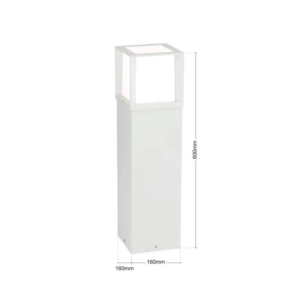 ORION Gadebelysning > Vejlampe Henry, hvid, højde 60 cm, aluminium/stål
