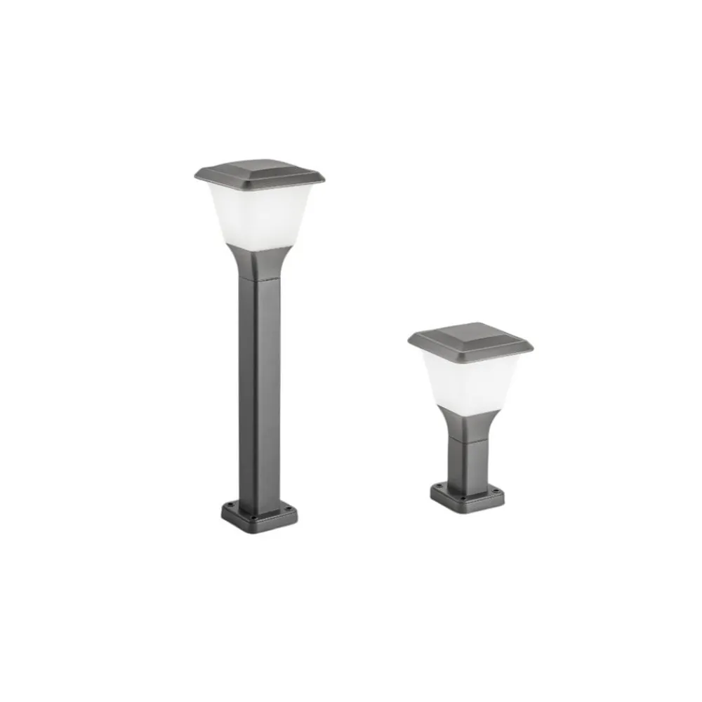 Fabas Luce Gadebelysning > Vejlampe Lena, 60 cm, mørkegrå, metal, E27, IP65