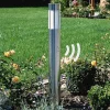 Albert Leuchten Gadebelysning > Vejlampe 475, stål, højde 90 cm, bevægelsessensor