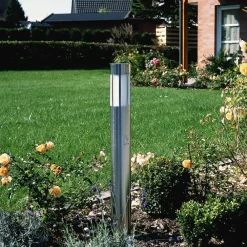 Albert Leuchten Gadebelysning > Vejlampe 475, stål, højde 90 cm, bevægelsessensor