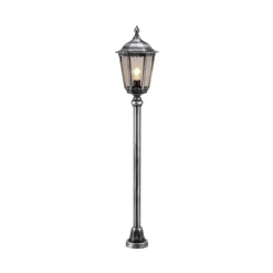 LCD Gadebelysning > 1113 vejlampe, trykstøbt aluminium, sort-sølv
