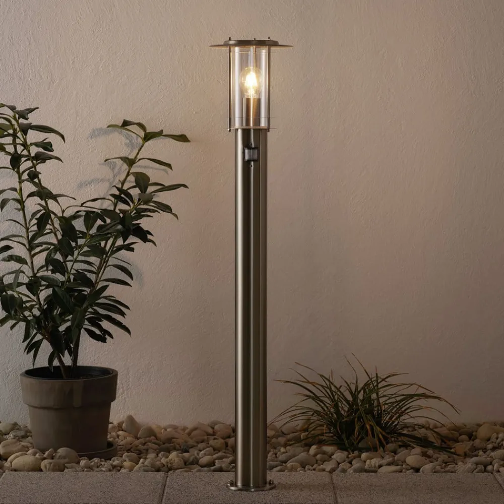 Brilliant Gadebelysning Med Sensor|Gadebelysning > Vejlampe York, stål, bevægelsessensor, IP44