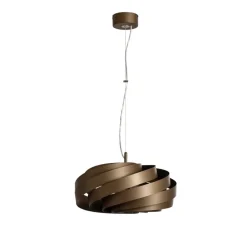 Pendellamper ^ Euluna Vento hængelampe, kaffebrun, Ø 50 cm